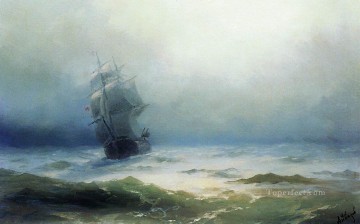 Landscapes Painting - Ivan Aivazovsky the tempest Seascape